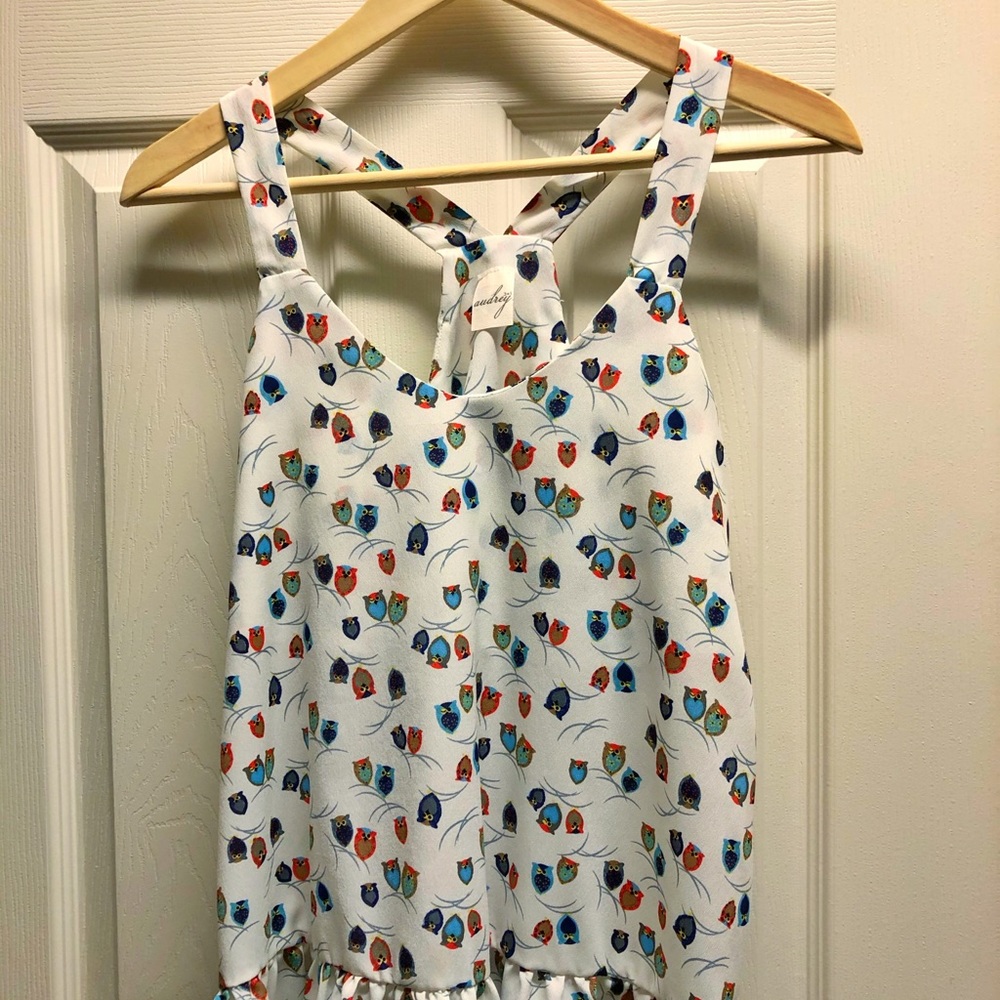 Top with owl prints